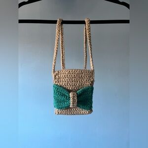 Handmade crochet mini crossbody